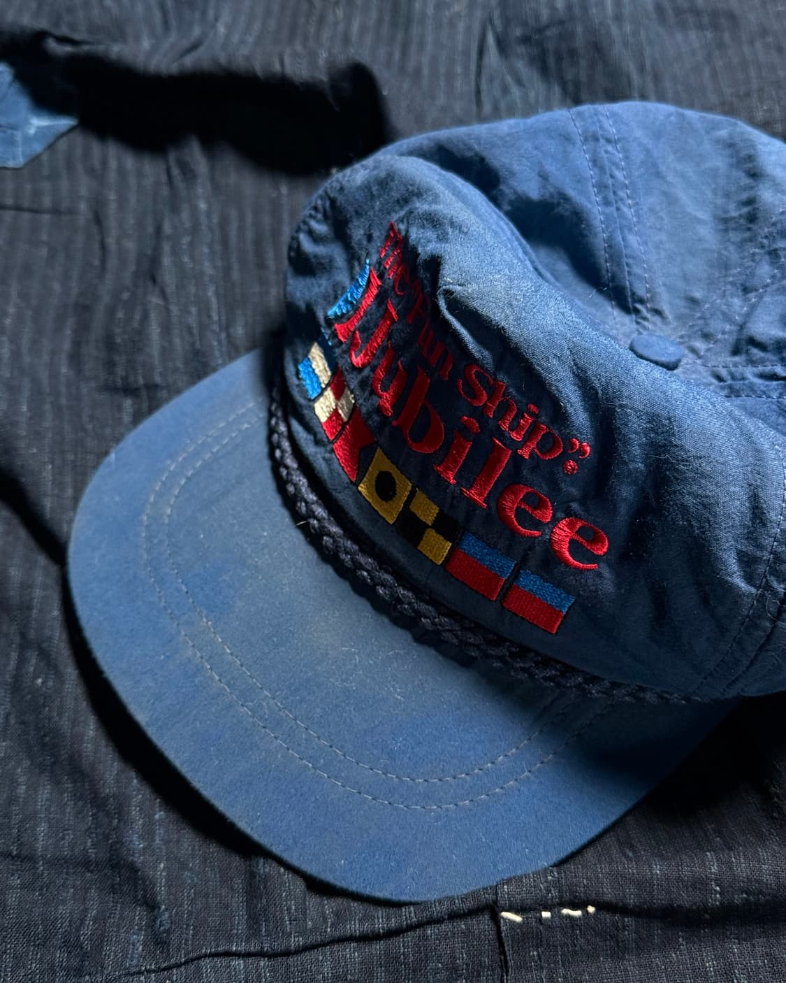 80-90‘s 클래식 스포츠웨어 카니발 더 펀 십 주빌리 블루 캡 OS 상품이미지2