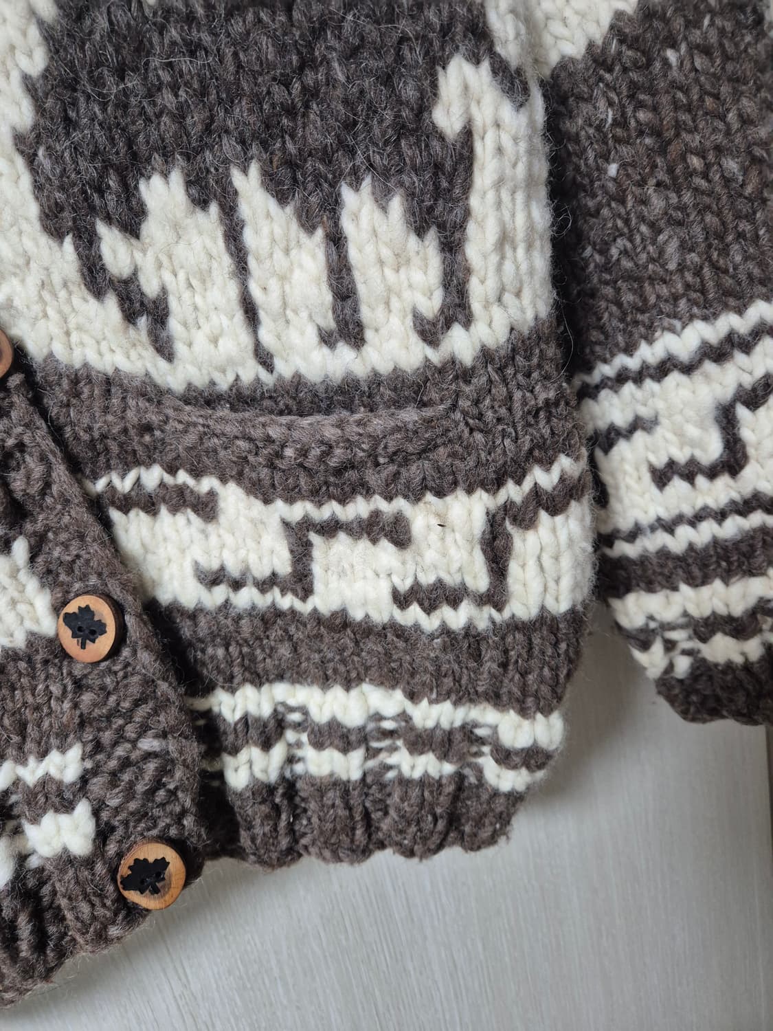 캐나다 핸드메이드 코위찬 니트 가디건 M 노르딕가디건 상품이미지3