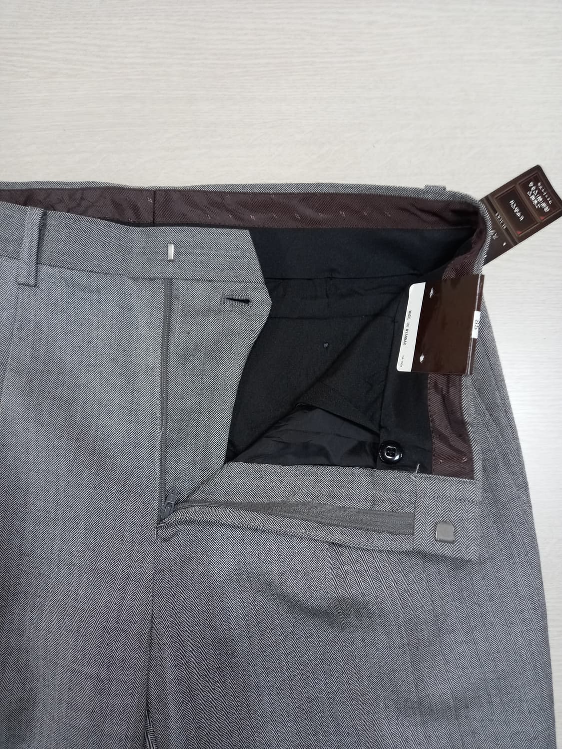 32 새상품 HEINEMAN 울50% 슬렉스 그레이 32-385 상품이미지6