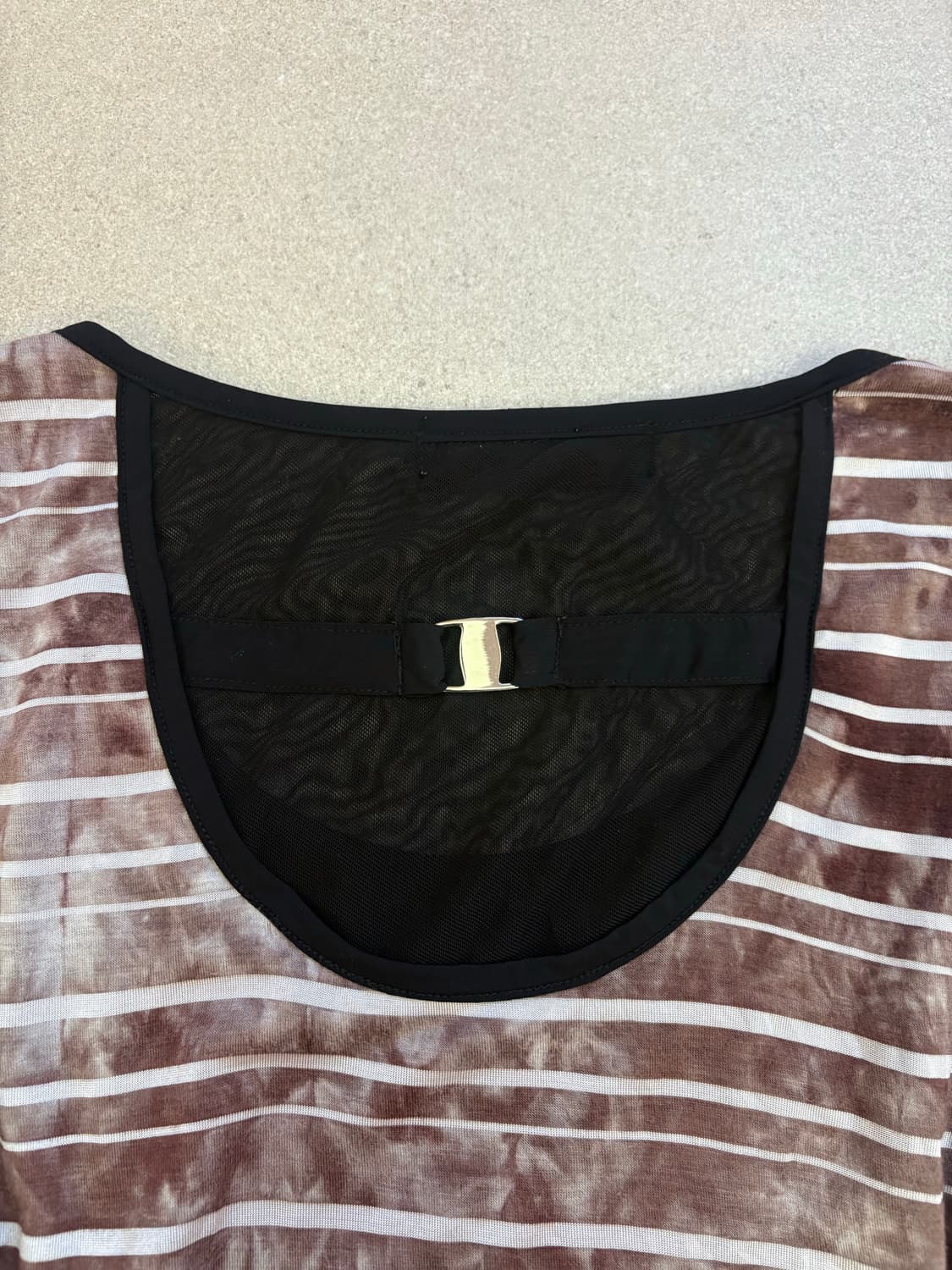 벨벳 스트라이프 큐빅 원피스 상품이미지7