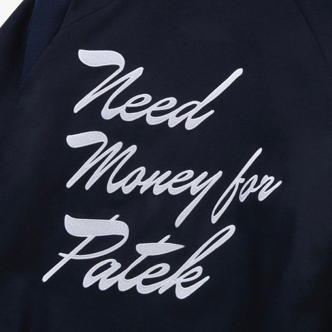 Stranger 스트레인져 레귤러핏 자수 울 바시티 재킷 (네이비) 상품이미지5