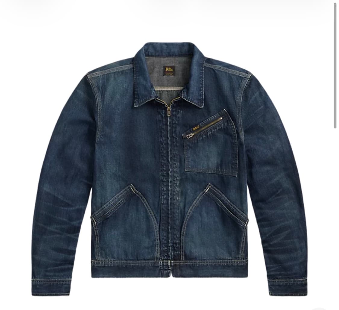 RRL 더블알엘 레이튼 인디고 데님 자켓 레이튼 워시 L 상품이미지1