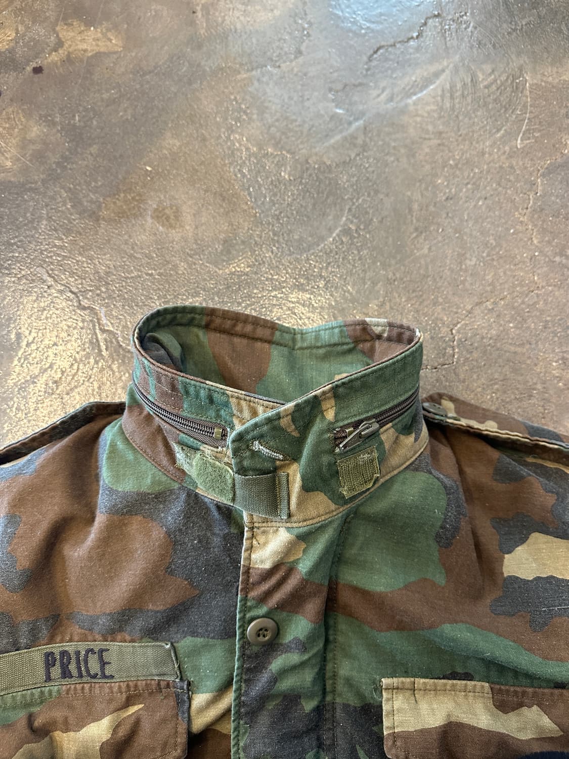 80s 알파 인더스트리 M-65 우드랜드 밀리터리 자켓 S 상품이미지5