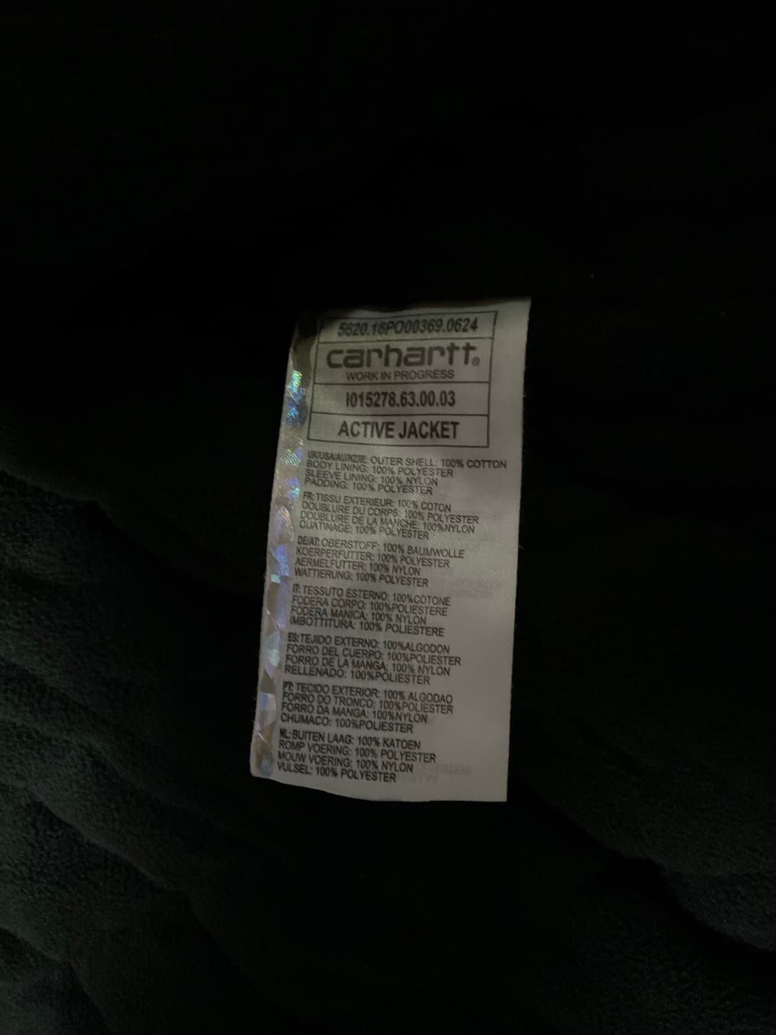 칼하트 액티브 자켓 그린 M 상품이미지3