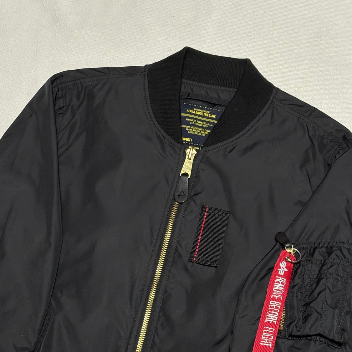 M 알파인더스트리 ma-1 블랙 항공점퍼 상품이미지1