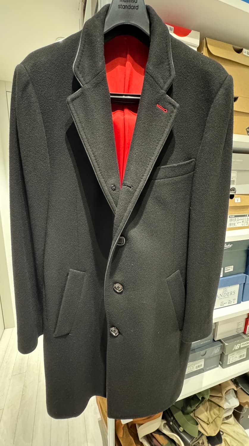 italy Turist 블랙 캐시미어 마피아 코트 상품이미지10