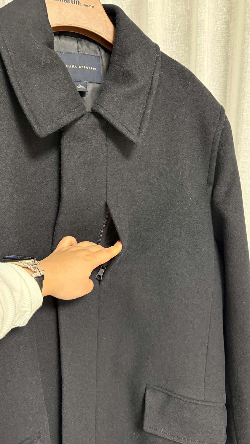 바나나리퍼블릭 블랙 코트 상품이미지7