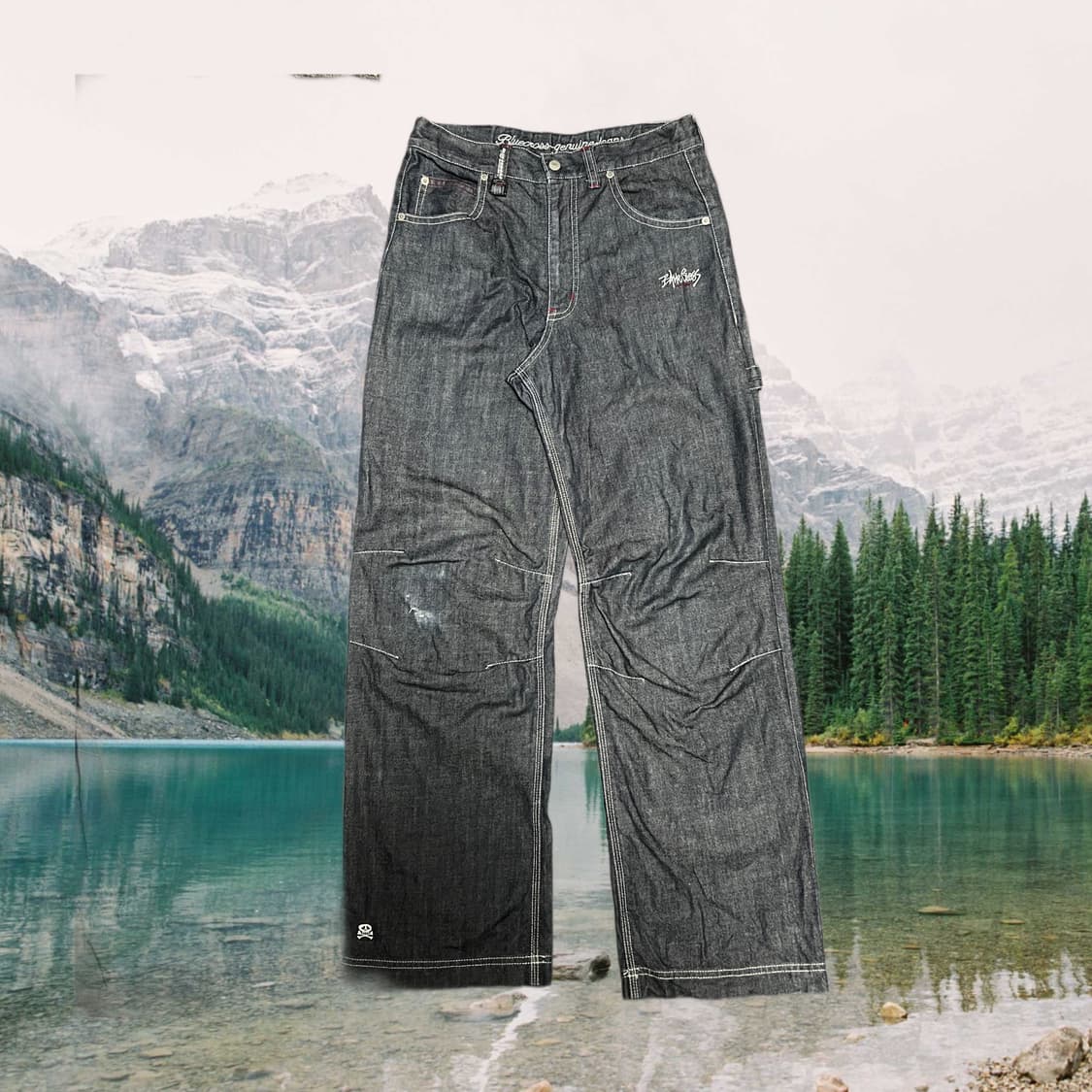 VTG 진청 카펜터 데님 팬츠 상품이미지2