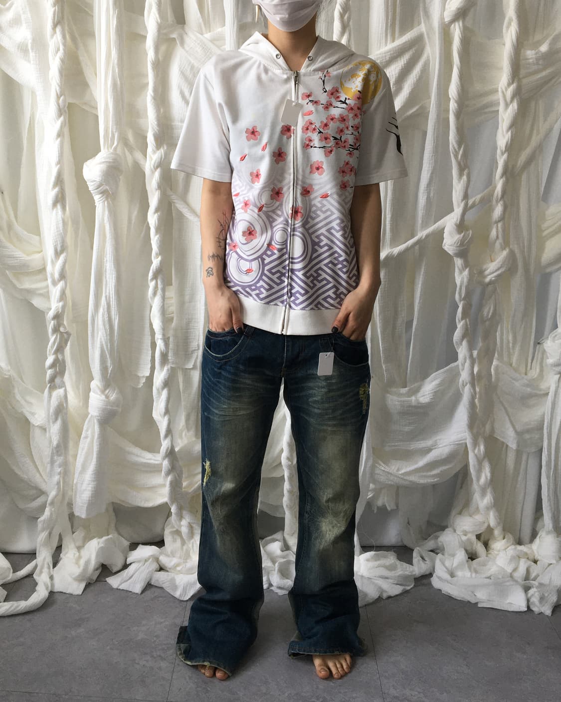 oriental printing hood zip up 상품이미지9