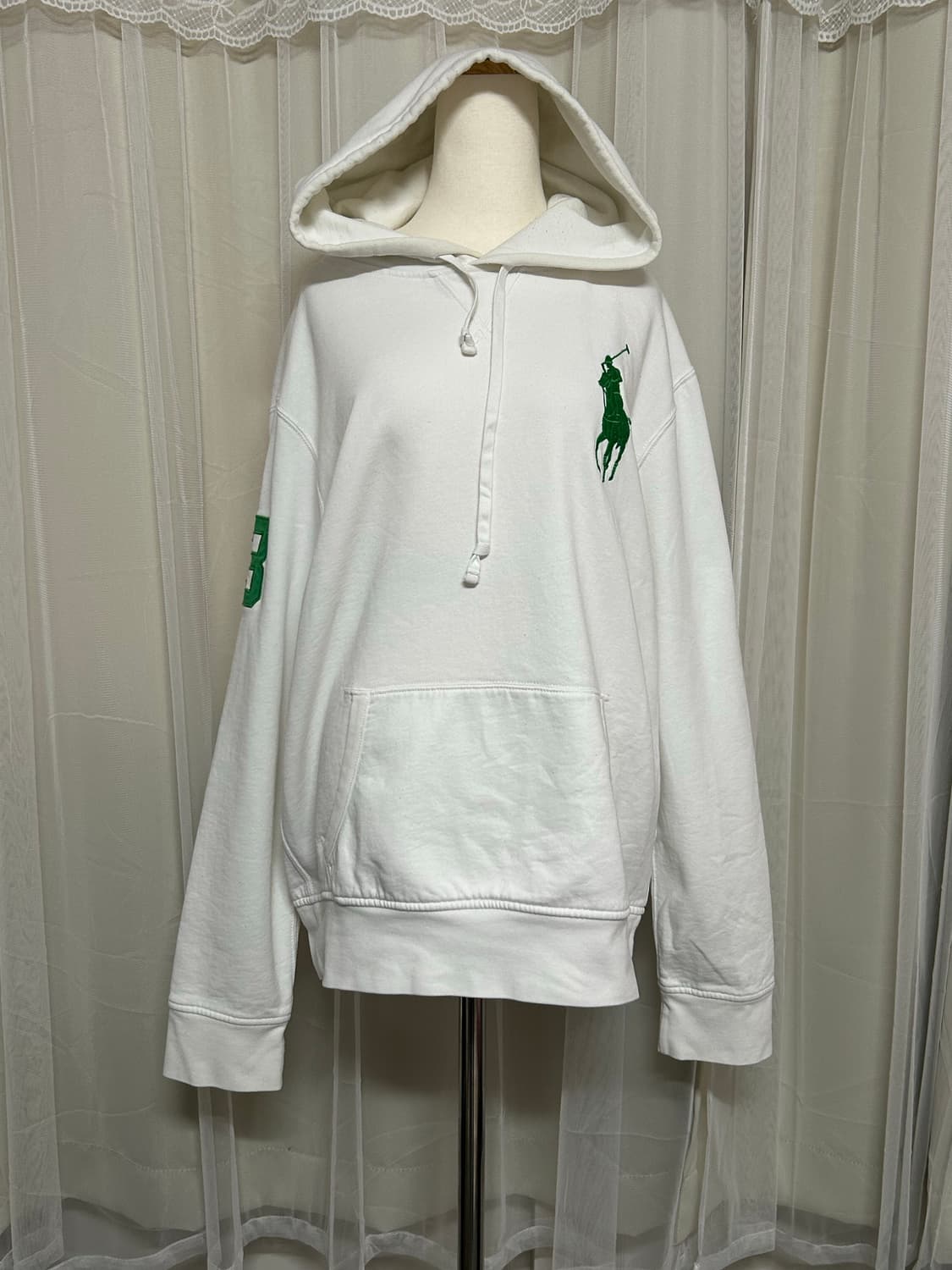 폴로 랄프로렌 치프키프 흰초 빅포니 후드티 L 상품이미지1
