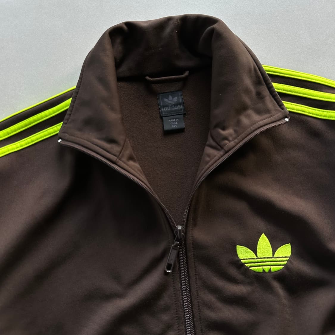 [M]아디다스 구형 파이어버드 초코 민트 브라운 트랙탑 져지 상품이미지5