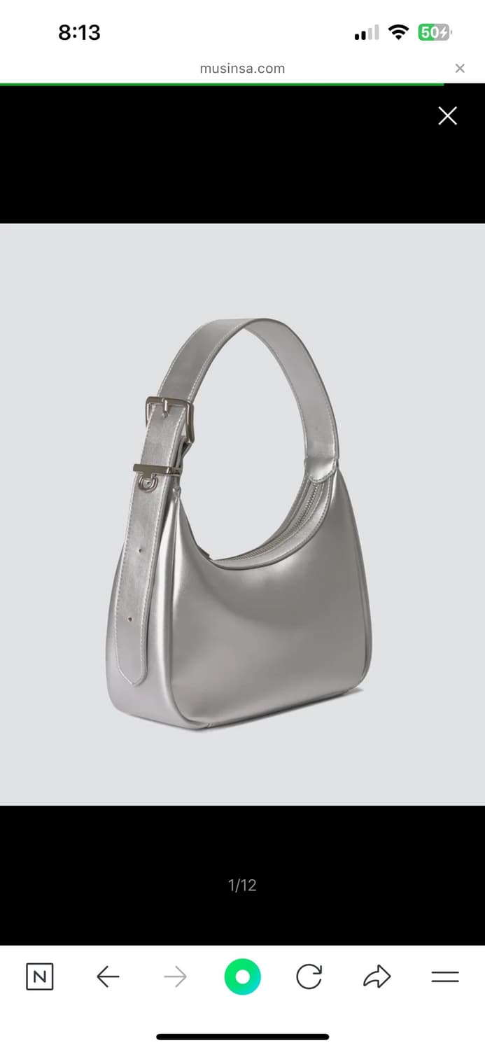 무신사 스탠다드 아치 호보 백 [실버] 상품이미지3