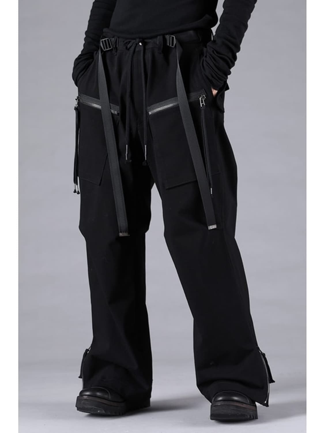 새상품 D.hygen 헤비져지 블랙 배기진 2size 상품이미지2