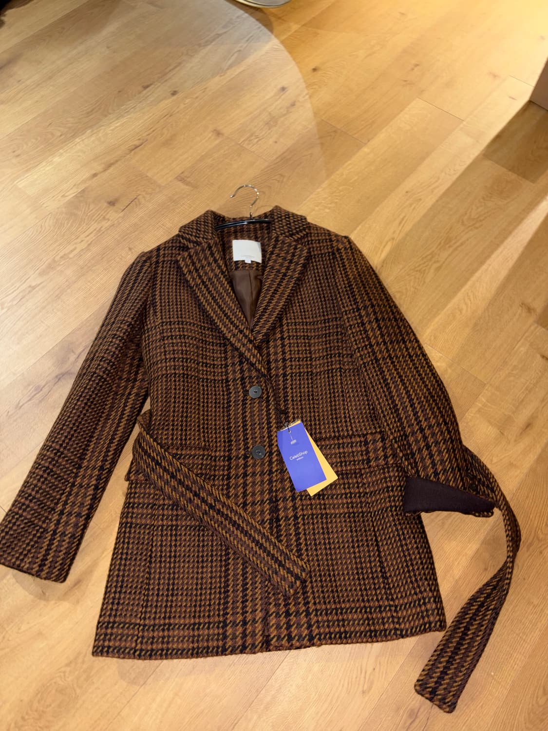 체크 코트  상품이미지2