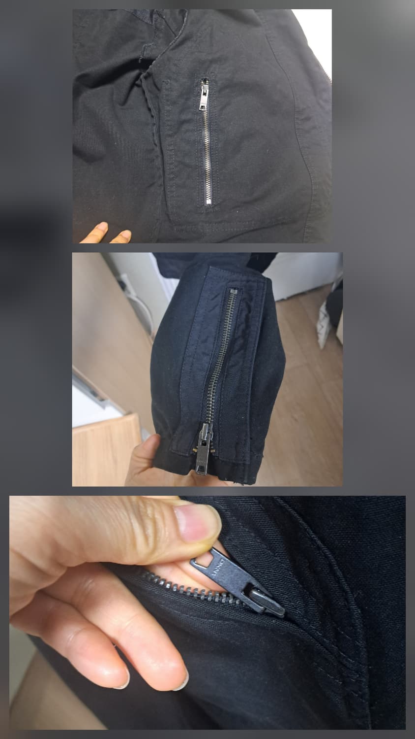 DKNY 남성 블랙 자켓 데님자켓 블루종 L 상품이미지8