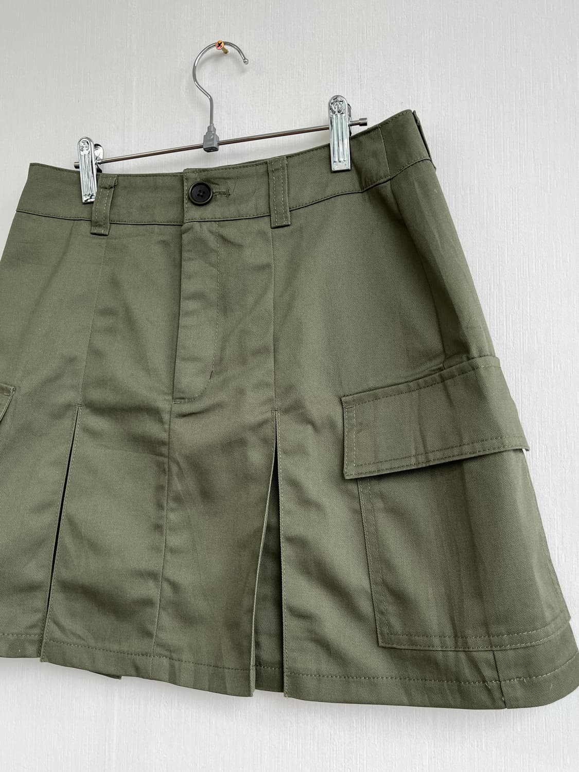 Vintage Khaki Pocket Mini Skirt 상품이미지2