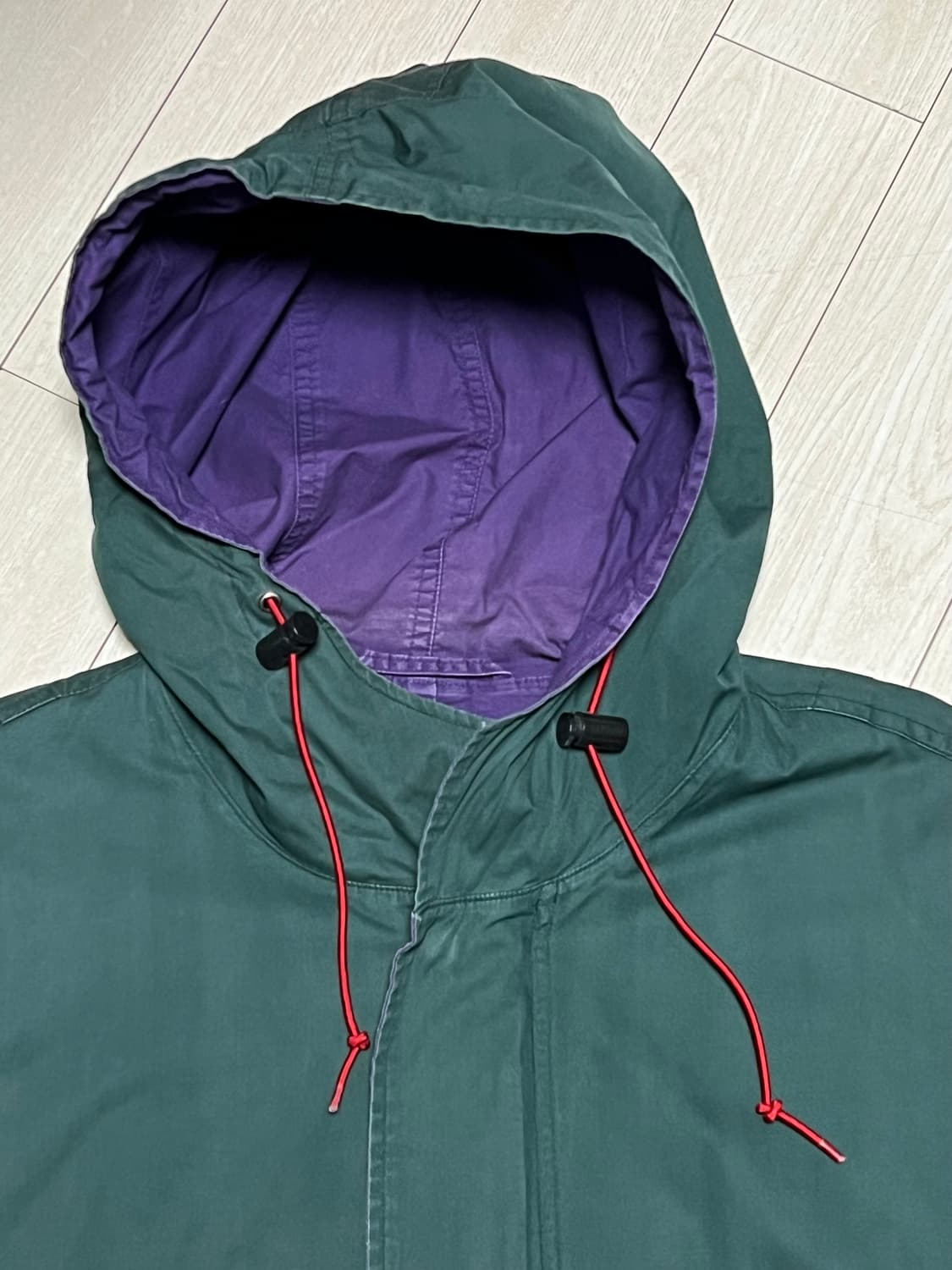 90s폴로 하이테크 후드야상점퍼 100사이즈 상품이미지4