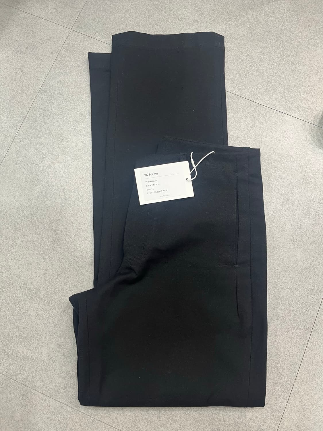 LES Pin trouser (Black) 26ss 상품이미지3