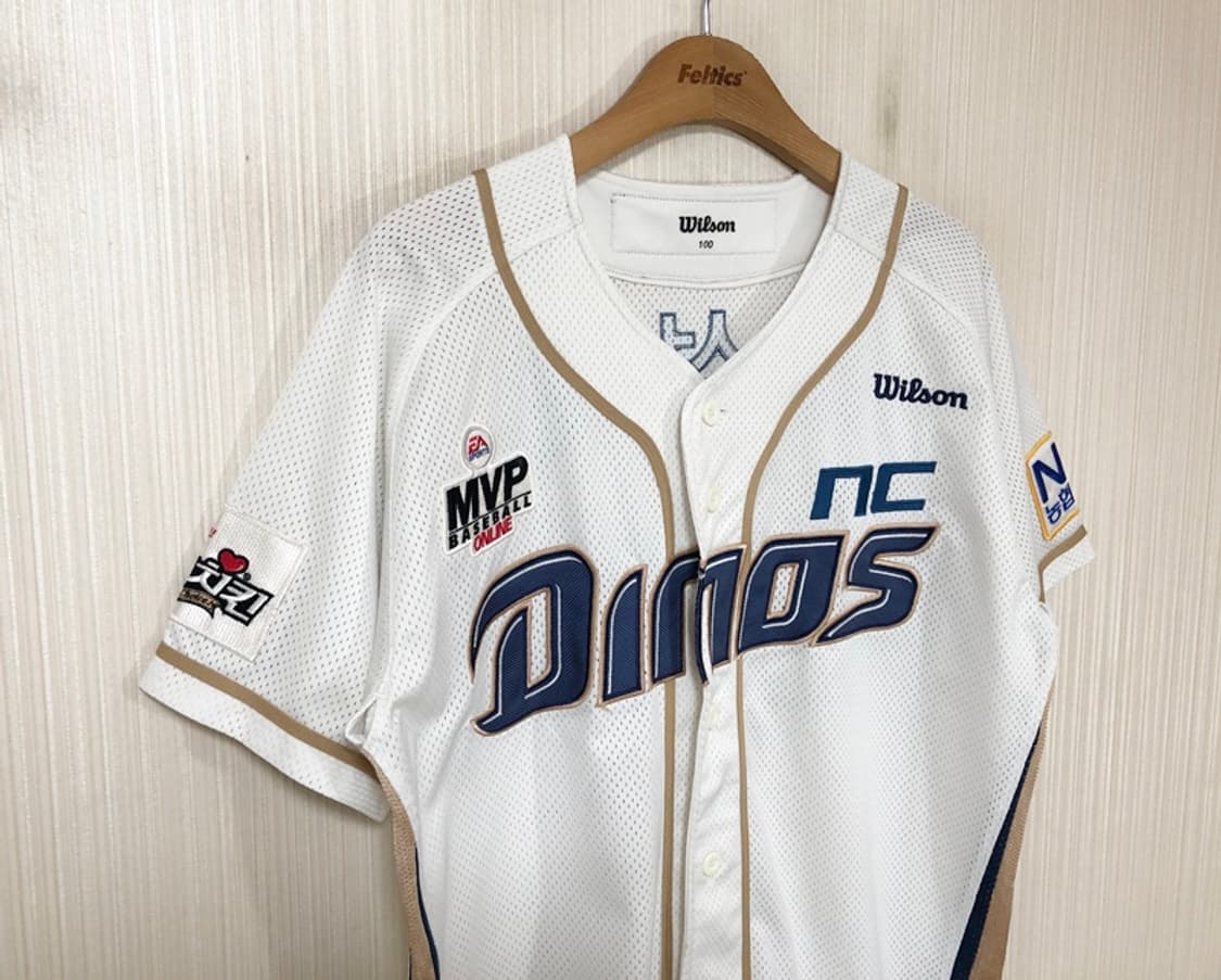KBO 윌슨 NC다이노스 어센틱 홈유니폼/져지 100 #47 나성범 상품이미지5