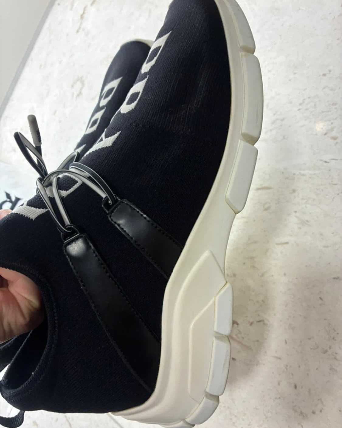 프라다 XY 니트 스티커즈 블랙 화이트 상품이미지5