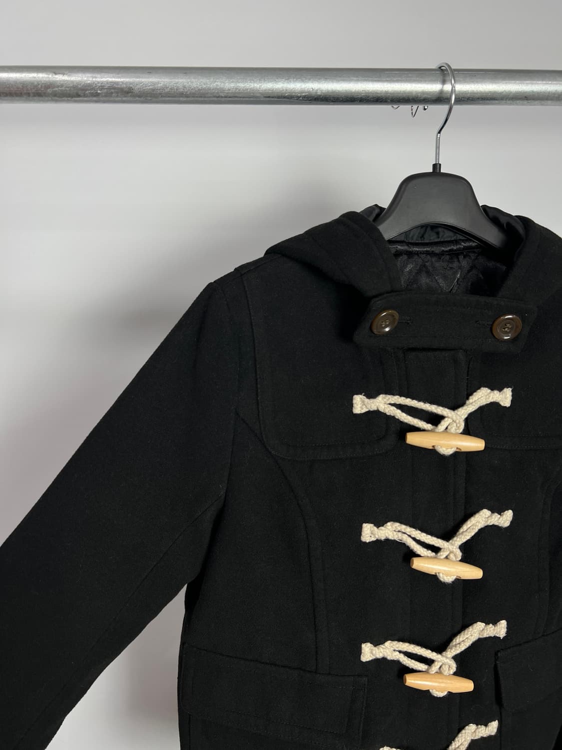 LIVIN ALONE 후드 더플 코트  상품이미지4