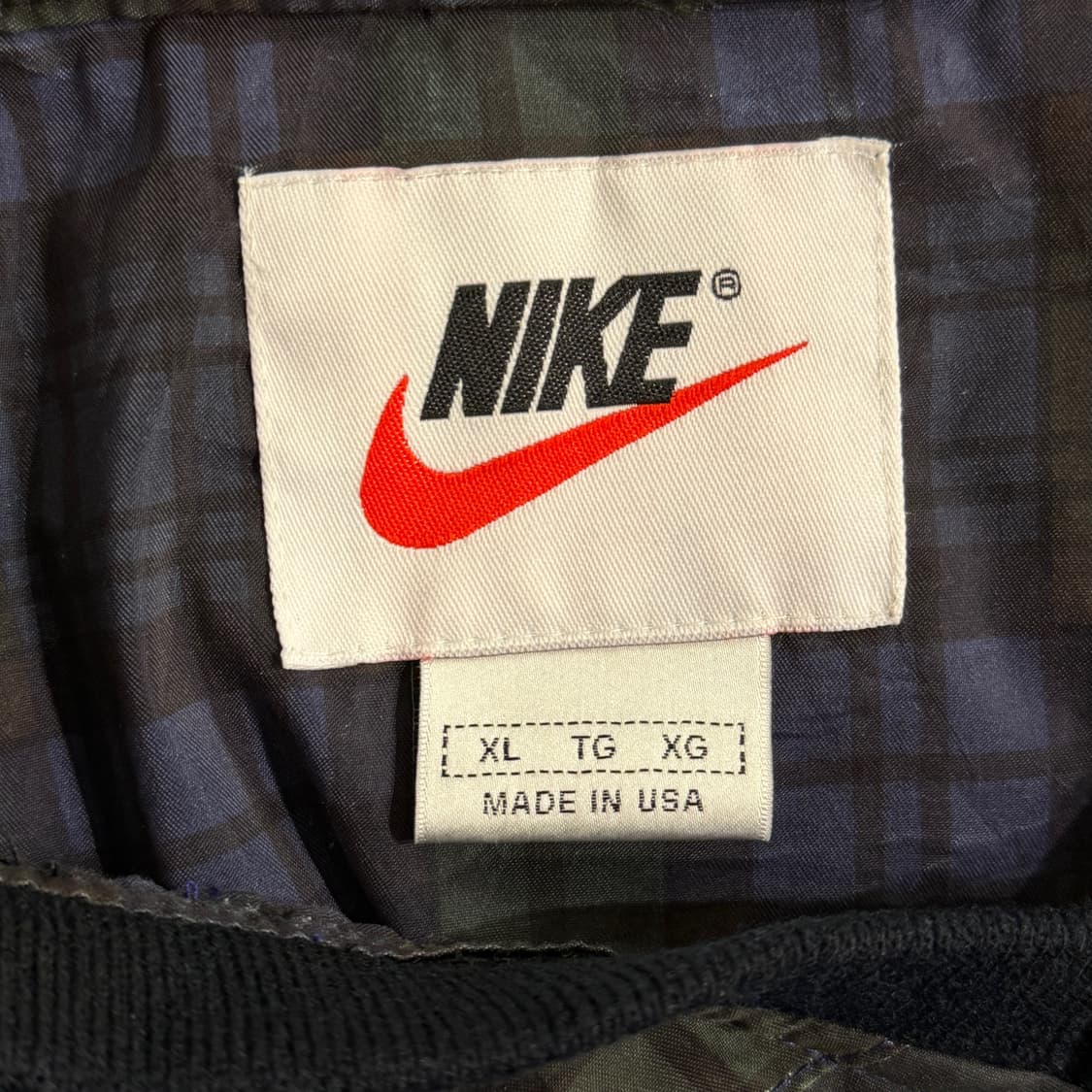 [XL] 90s 나이키 올드스쿨 체크 웜업 바람막이 상품이미지5