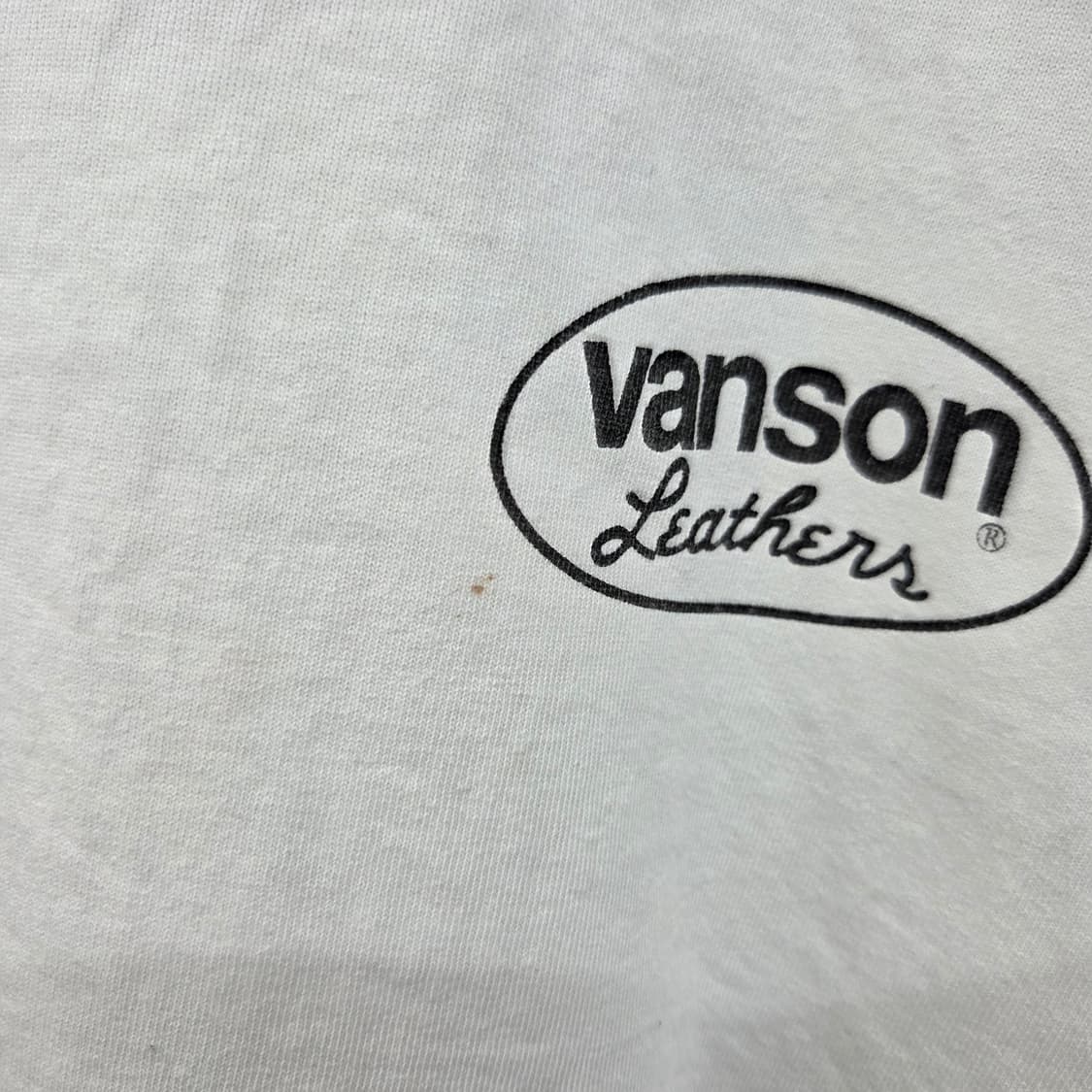 밴슨 vanson 반팔 티셔츠 화이트 상품이미지4