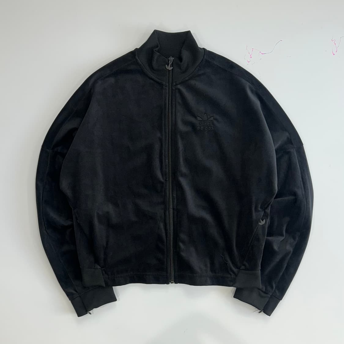 Adidas 아디다스 파이어버드 백포인트 블랙 벨벳 져지 상품이미지3