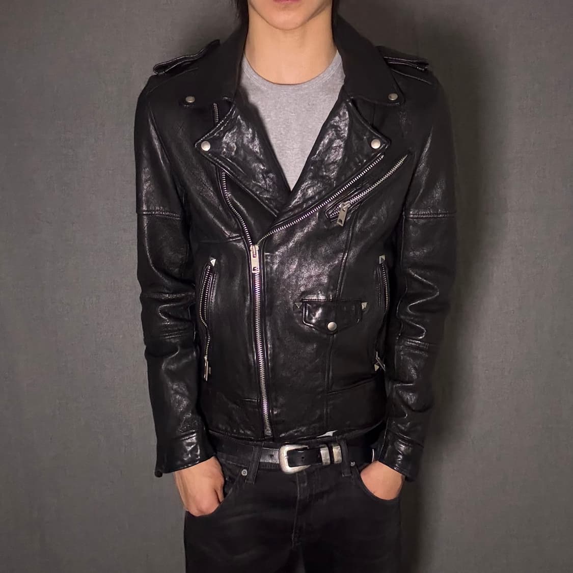 양가죽 라이더 자켓 상품이미지3
