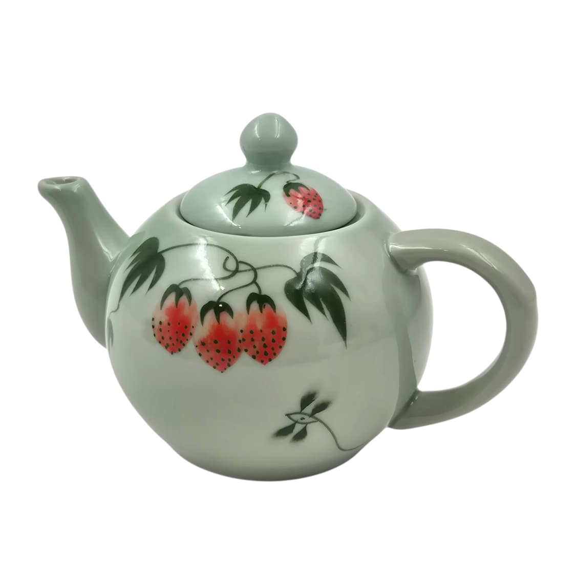 80s 아리타 수묵화 딸기 옥 청자 티타임 1세트 상품이미지5