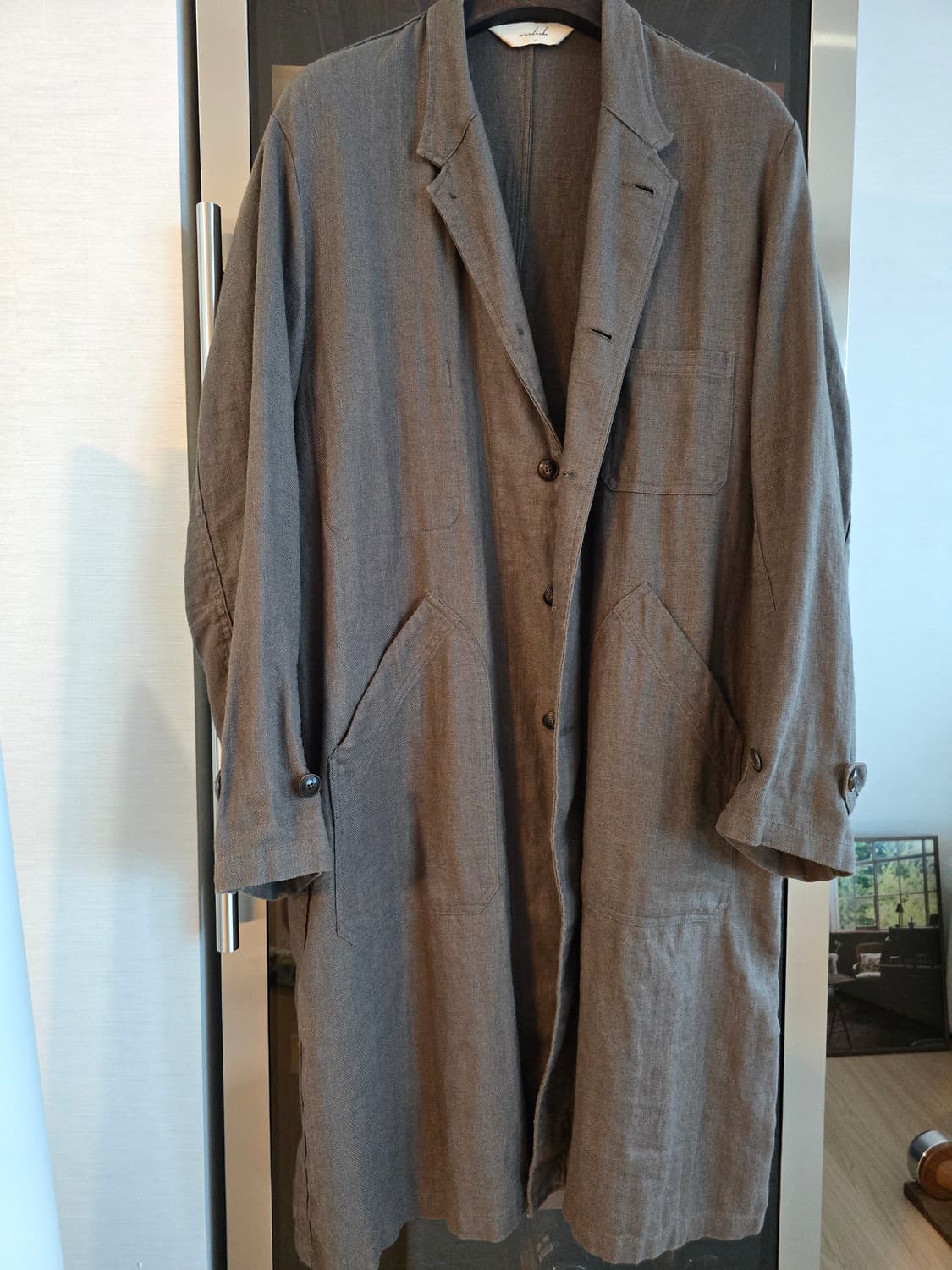 워드로브41 린렌 롱코트 L사이즈 입니다 상품이미지1