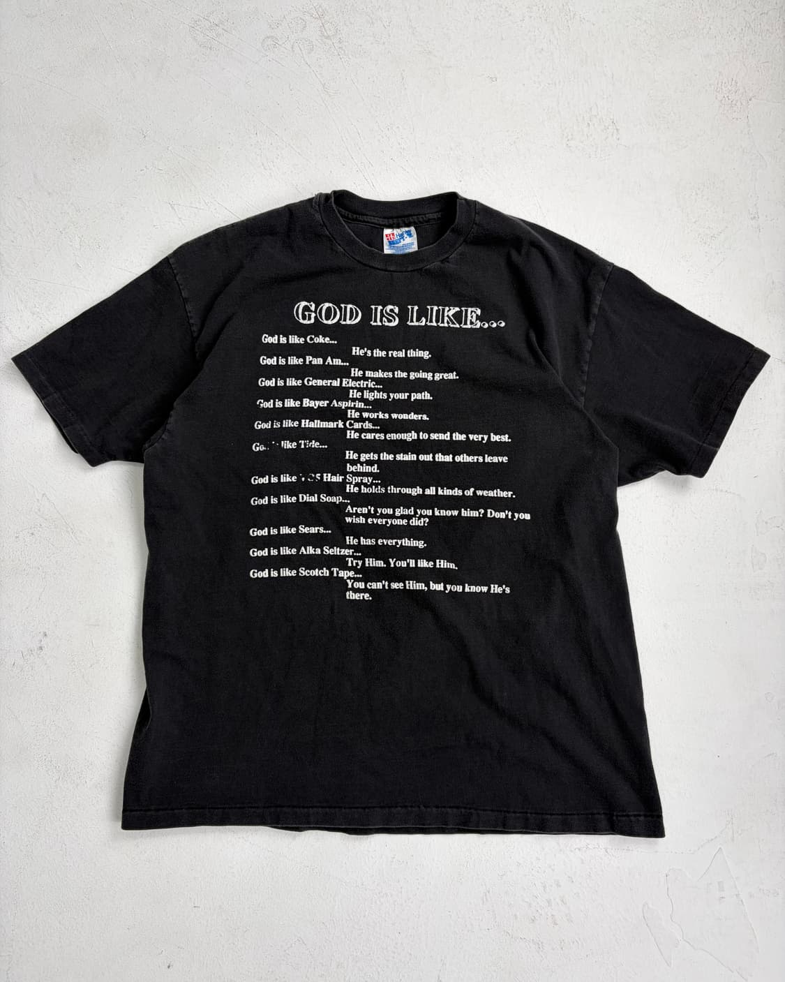 90s God Tee (black) 상품이미지1