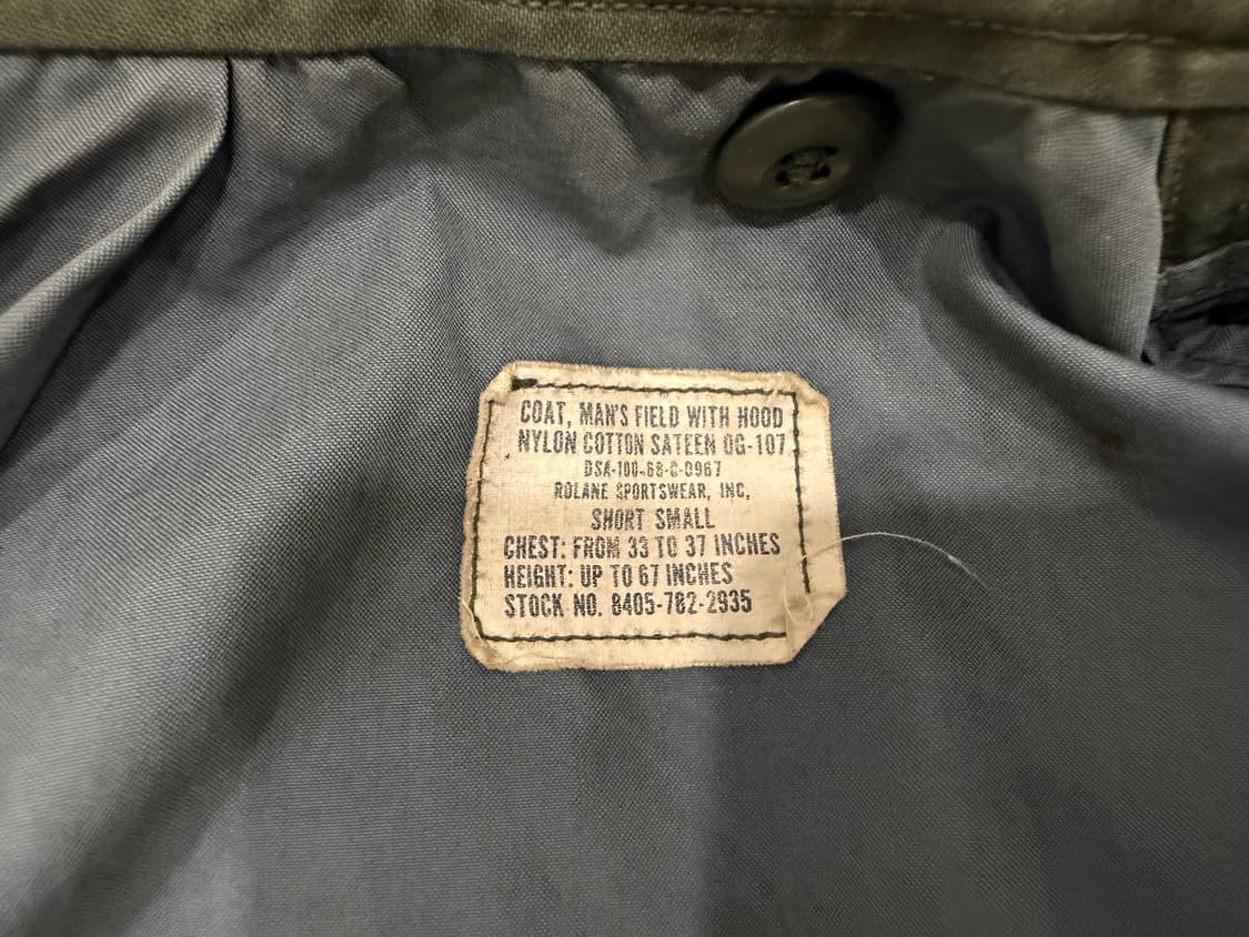 (소장용 레어) 회색안감 m65 필드자켓 스몰숏 상품이미지9