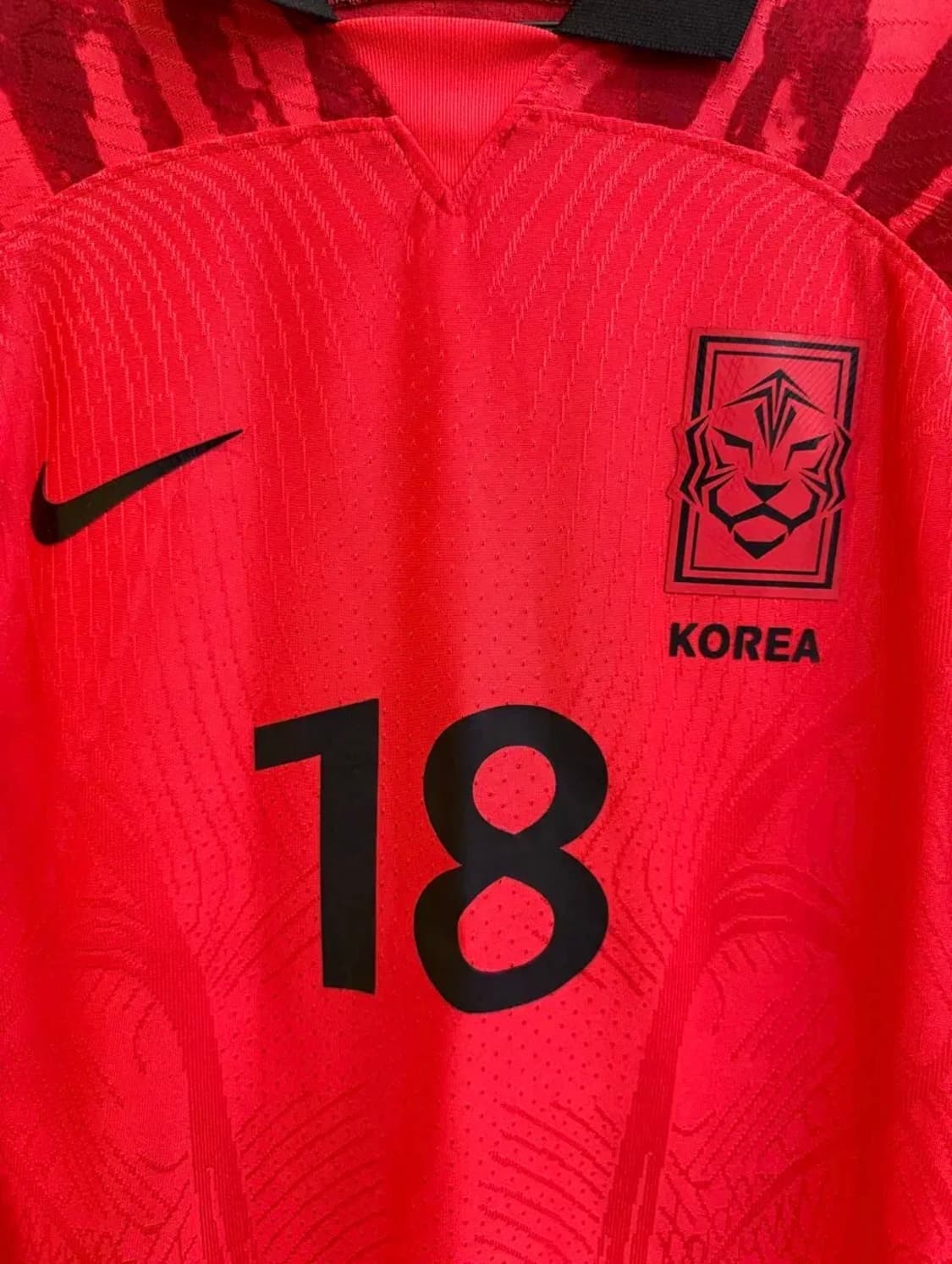 나이키 대한민국 국가대표 이강인 18번 홈 유니폼 상품이미지4