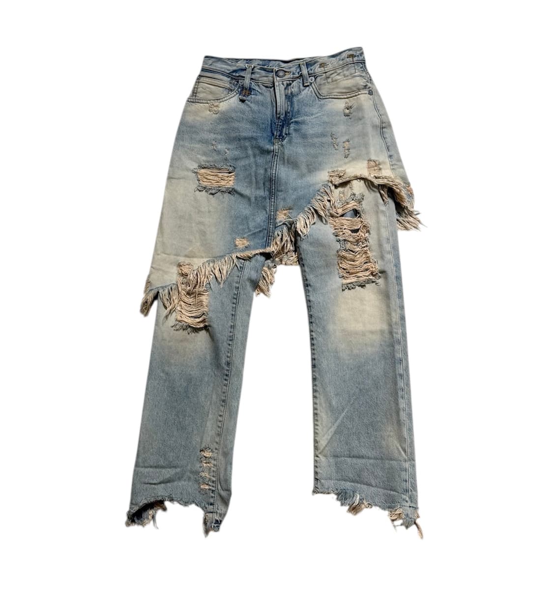 R13 블루 더블 클래식 쉐어드 헴 데님 팬츠 상품이미지1