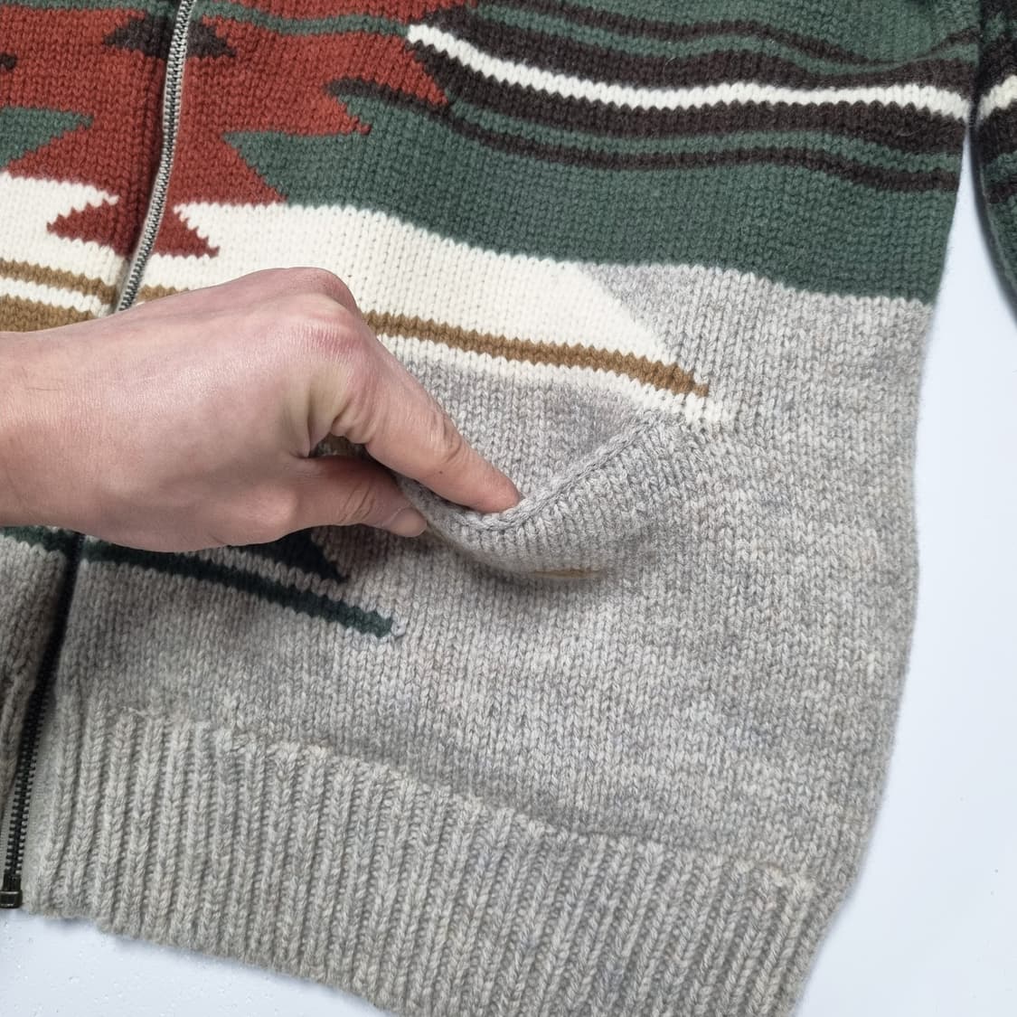 빈티지 OLZEN 나바호 니트 자켓 - 105 (XL) 상품이미지6