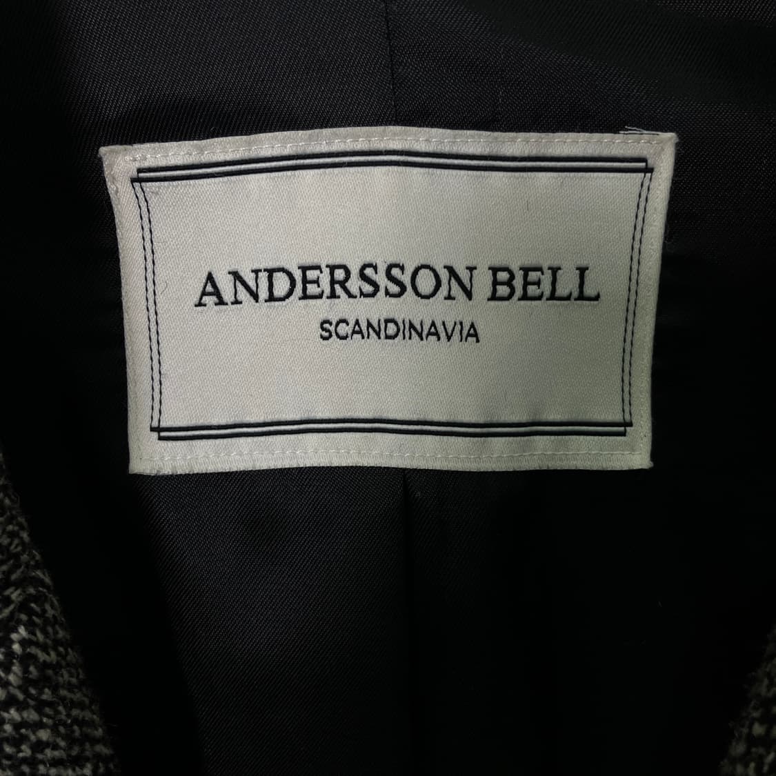 앤더슨벨 헤링본 울 싱글 코트 L 상품이미지3