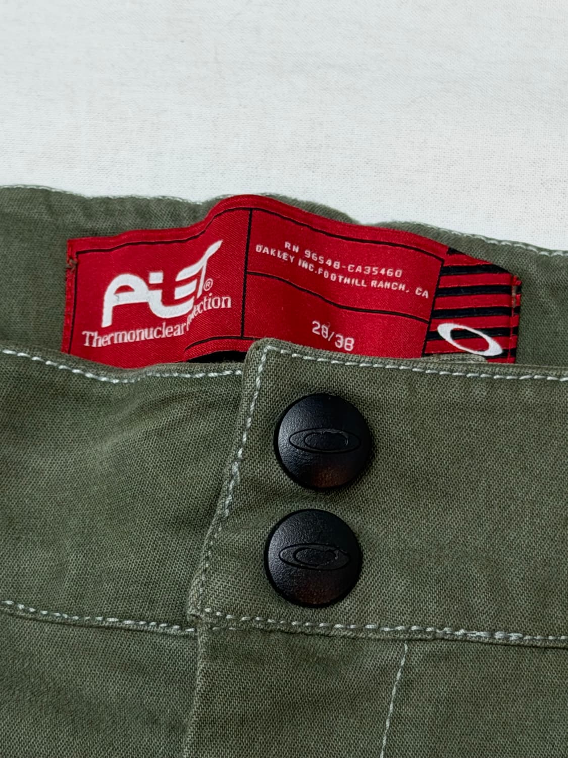 희귀) 오클리 X 피에트 스컬 와이드 팬츠 카키 올리브 상품이미지7