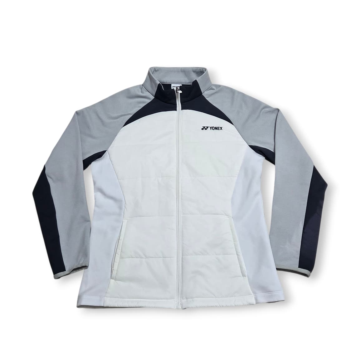 요넥스 패딩 트레이닝 자켓 화이트 배색 상품이미지1