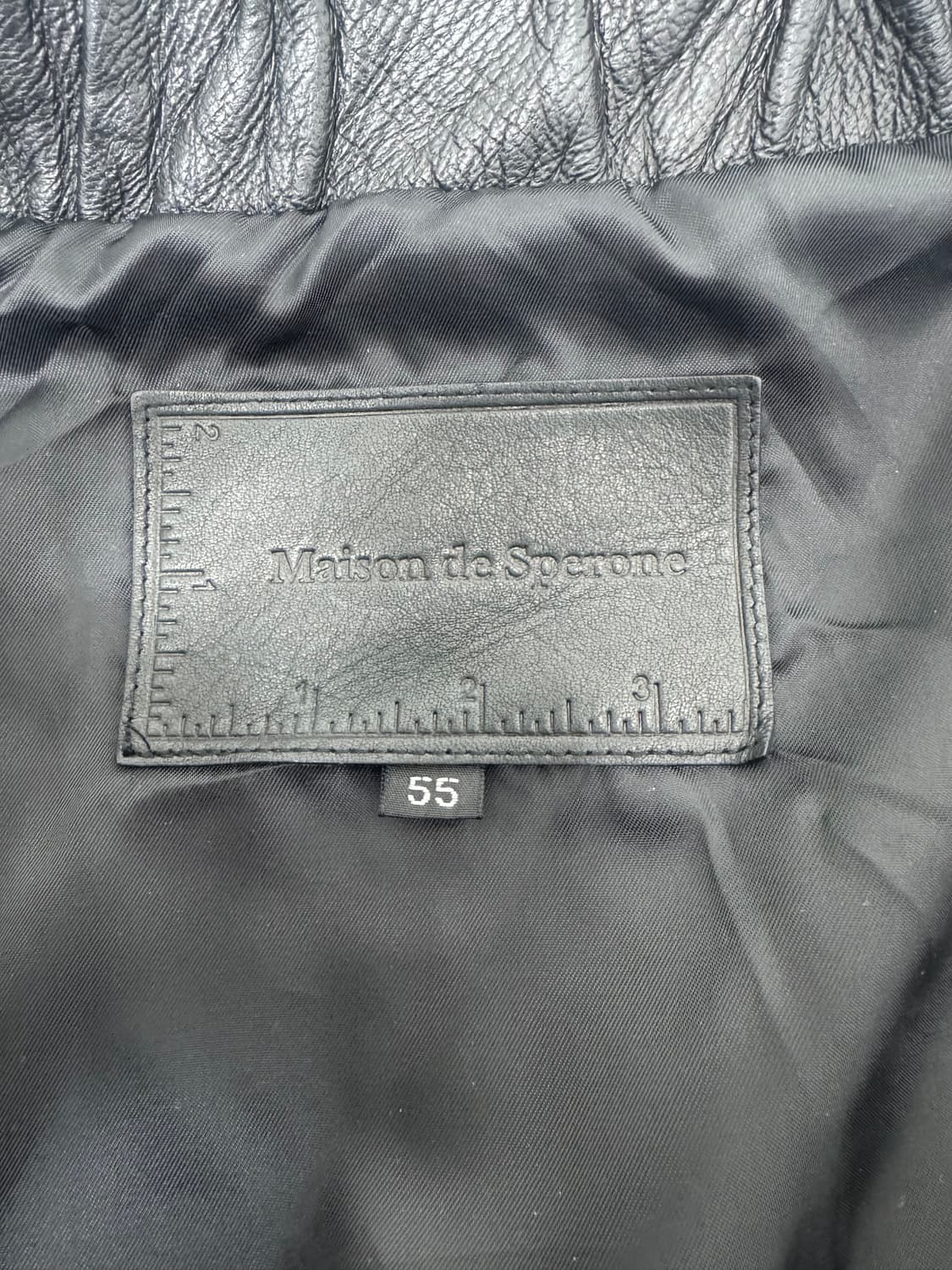 •Maison de Sperone 램스킨 레더 자켓 상품이미지3