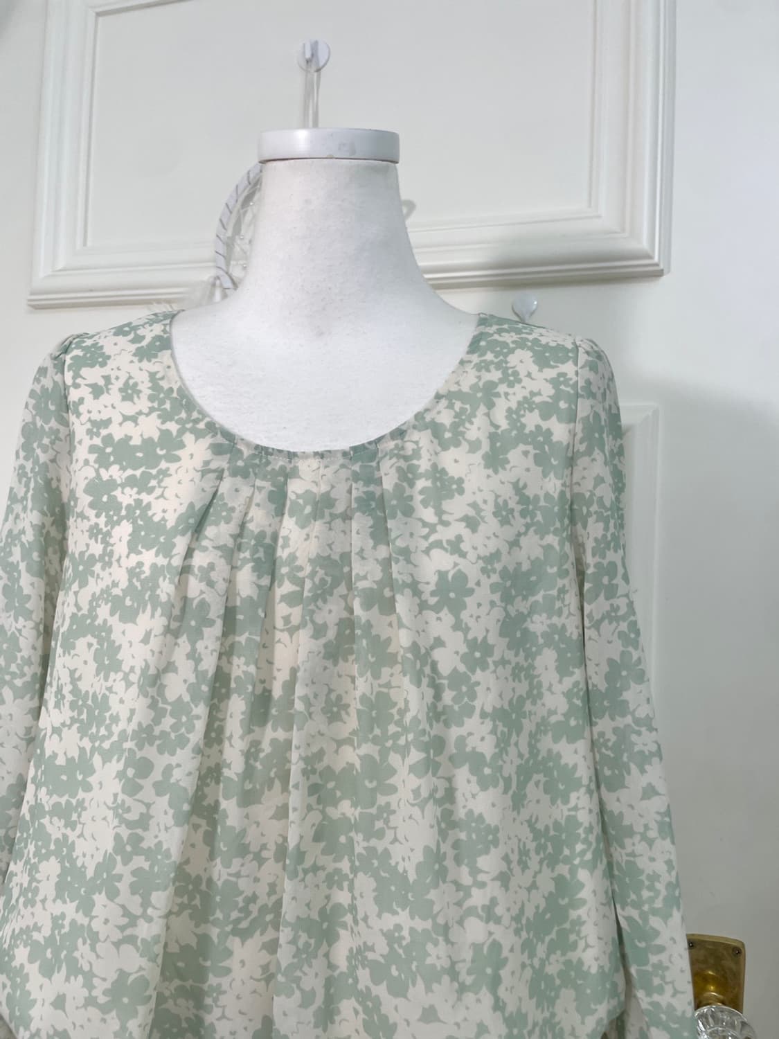 mint ivory flower waist string mini opc 상품이미지7