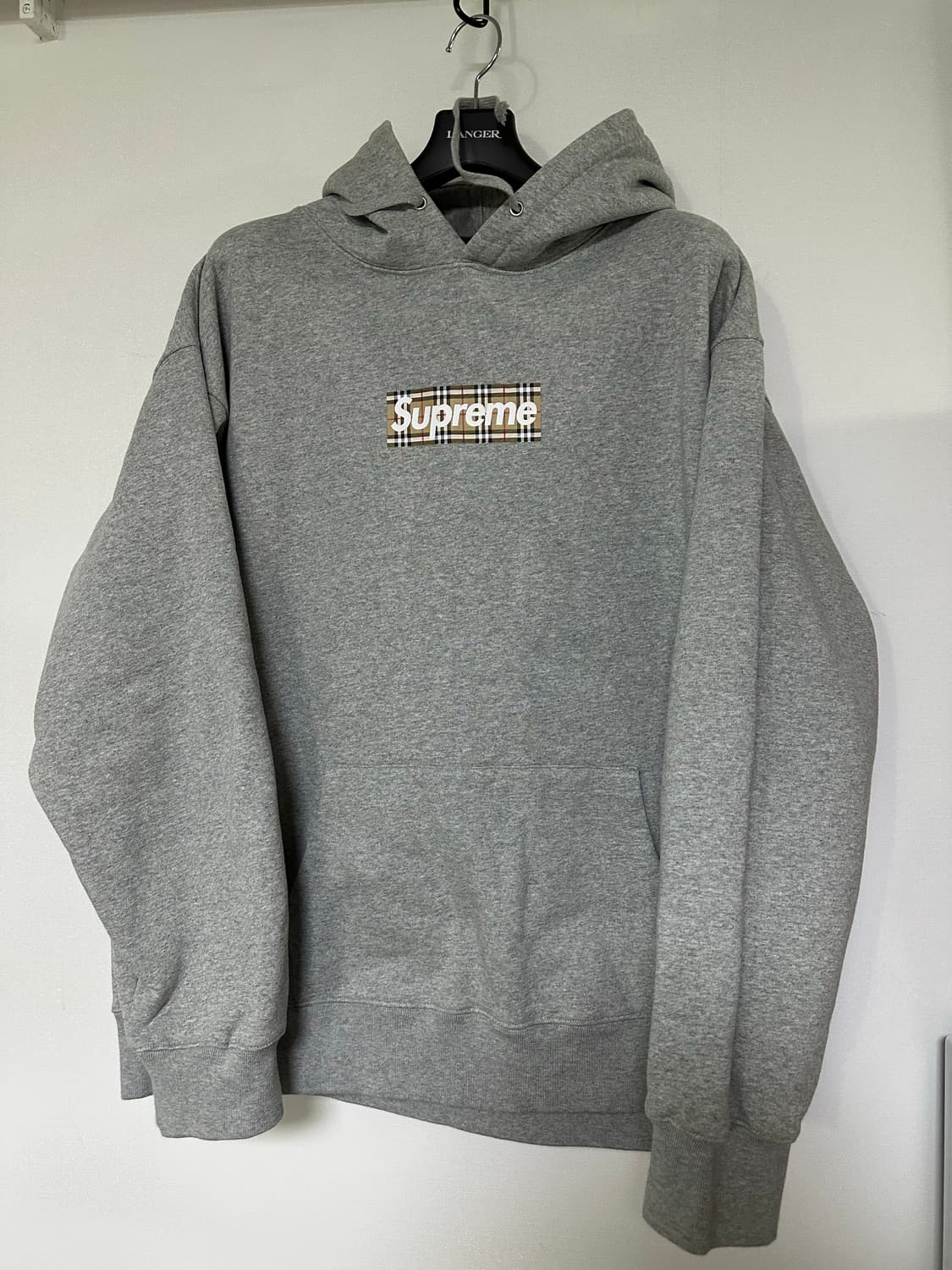슈프림 버버리 박스 로고 후드 그레이 상품이미지1
