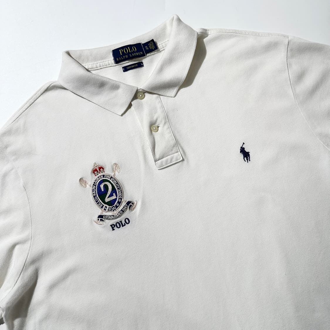 폴로 랄프로렌 크레스트 로고 피케 카라 반팔 티셔츠 상품이미지3