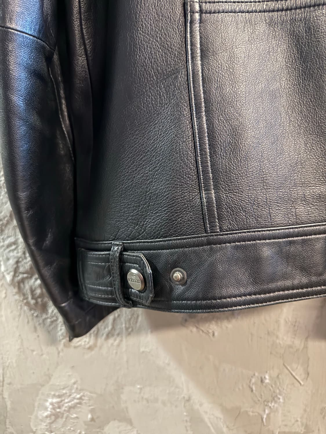 가바 GABBA 양가죽 싱글 라이더 자켓 블랙 100 상품이미지5