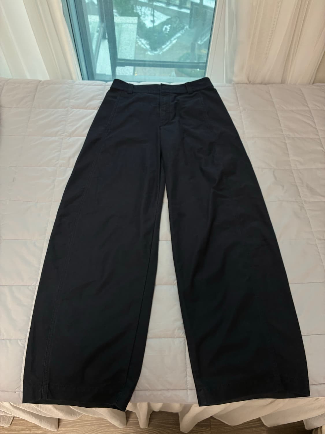 유니클로 저지배럴레그팬츠 NAVY 사이즈 M 상품이미지6