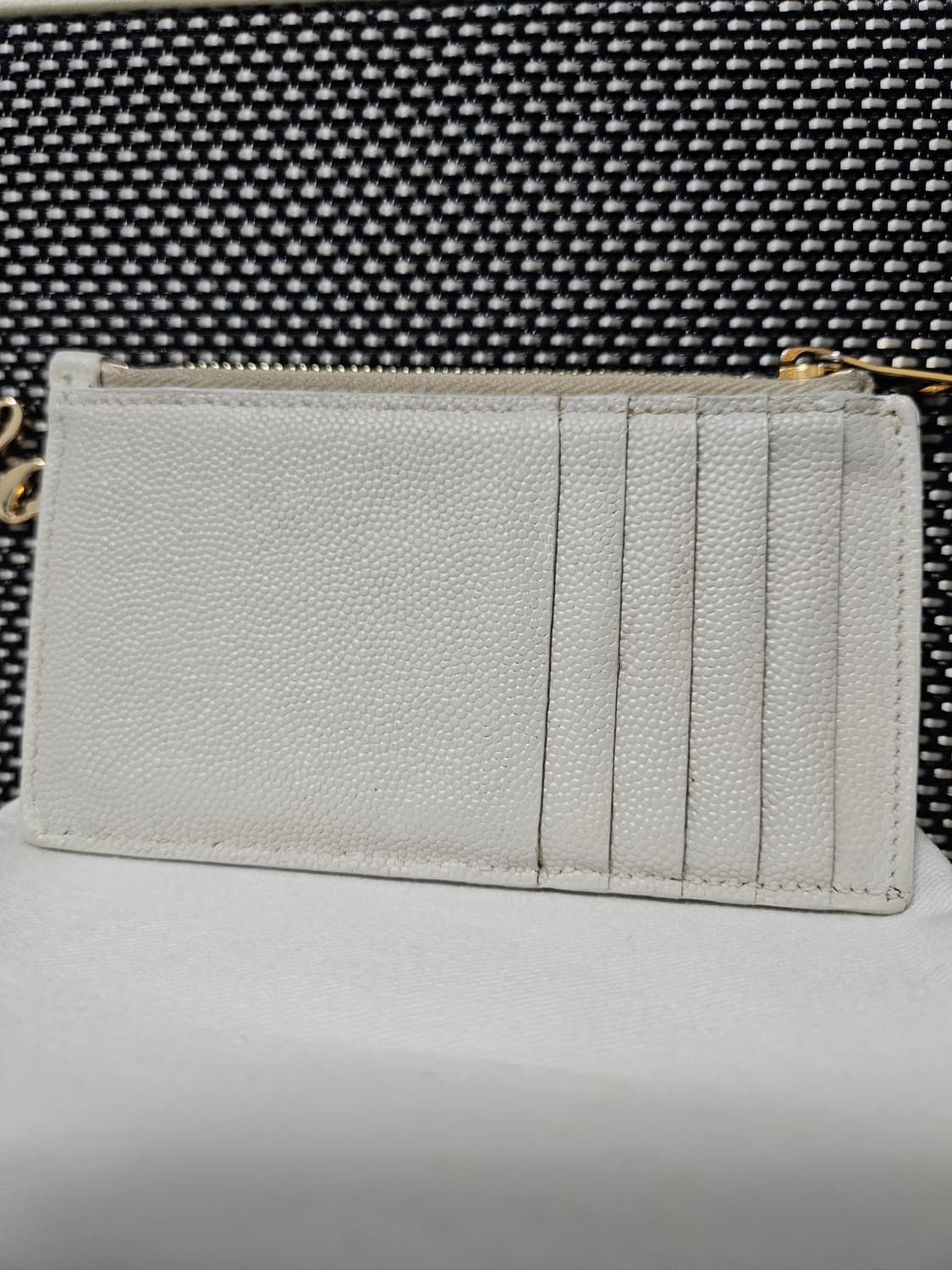 입생로랑 마틀라세 카드지갑 아이보리 상품이미지2