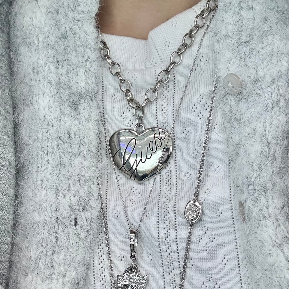 빈티지 게스 체인 목걸이 상품이미지1