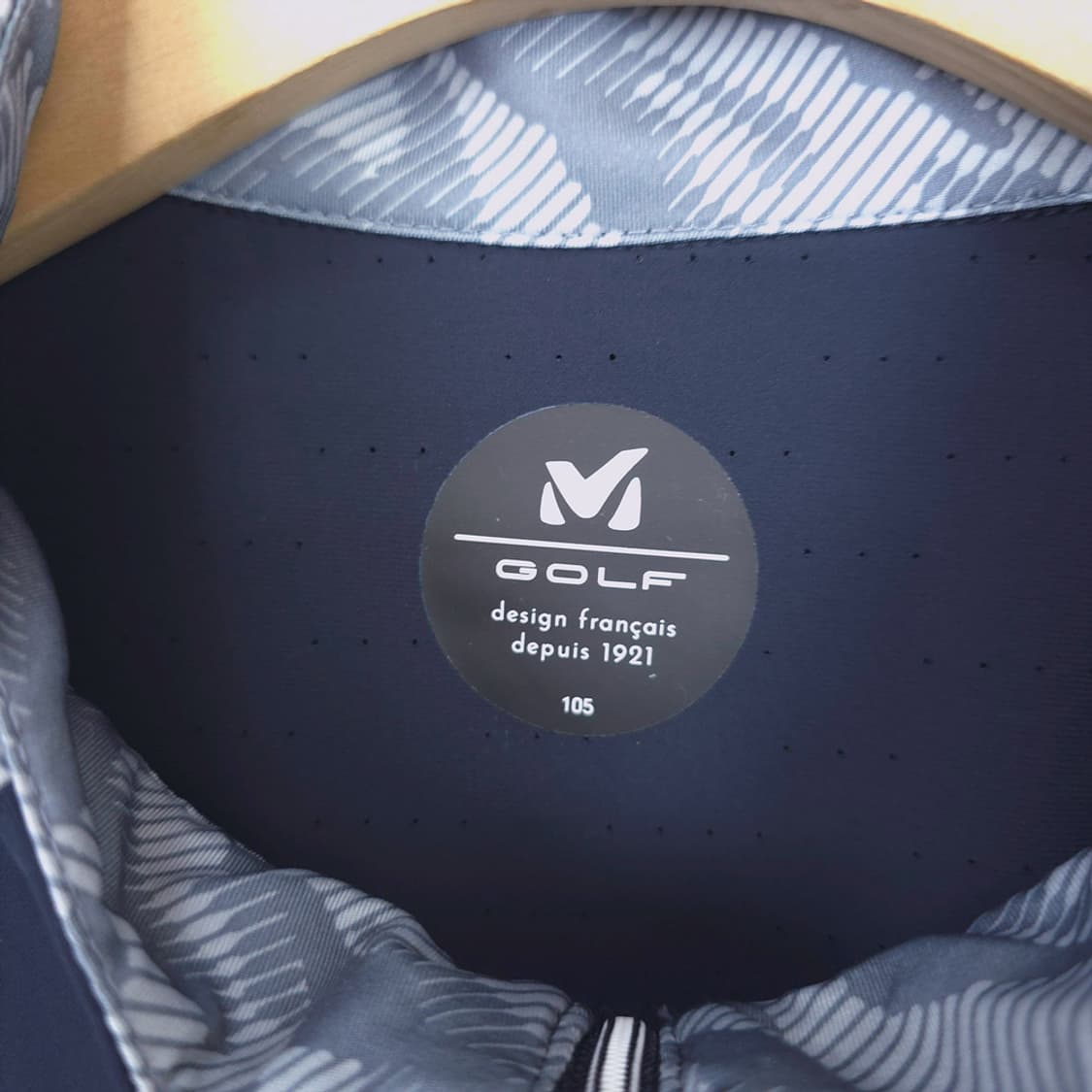 밀레 골프 M GOLF 기능성 하프집업 골프티셔츠 네이비 105 상품이미지6