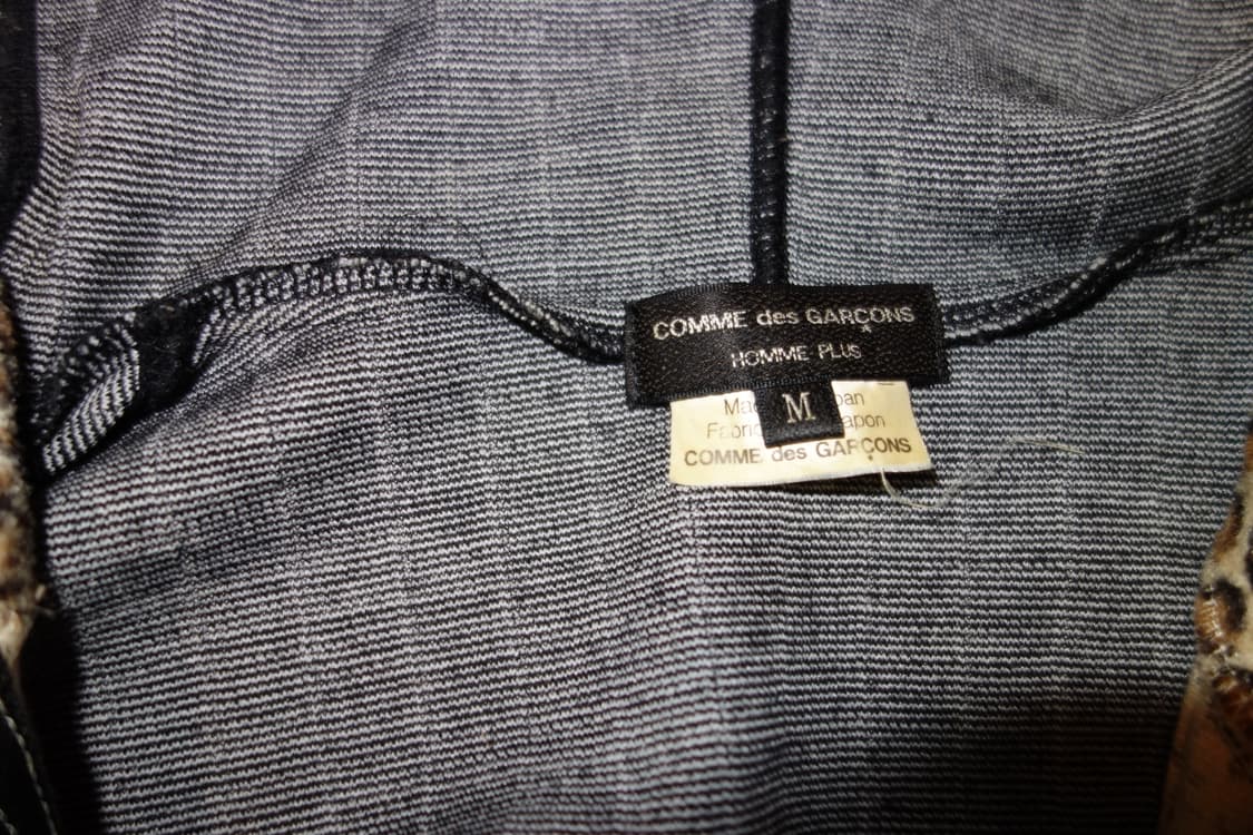 꼼데가르송 옴므 플러프 레오파드 후드집업 상품이미지7