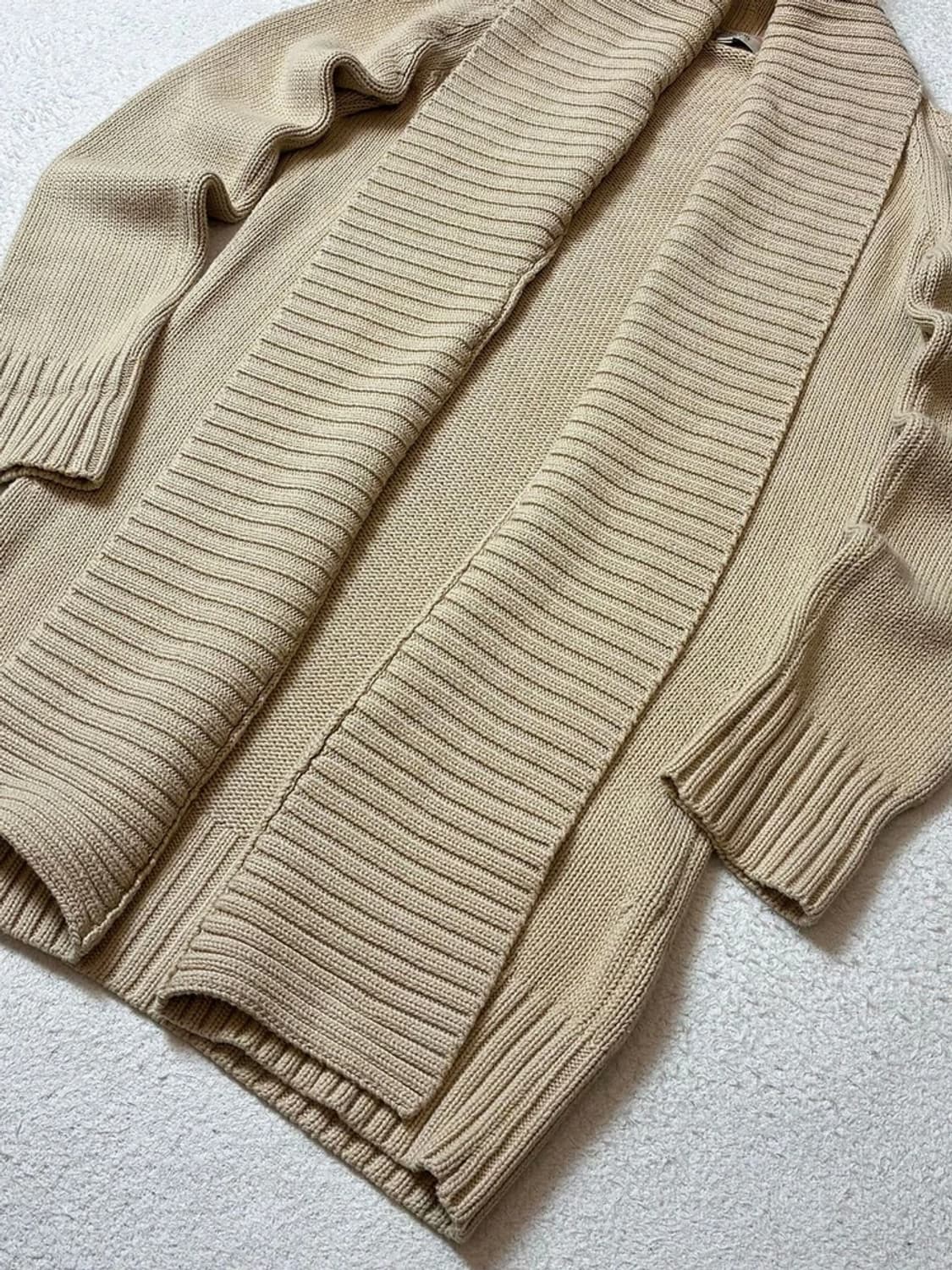 버버리 런던 헤비코튼 노버튼 니트 가디건 PN7287 상품이미지3